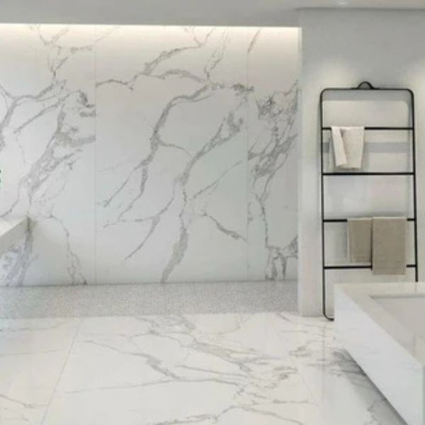 Self-Adhesive Marble Contact Paper – Black & White Kitchen Decor