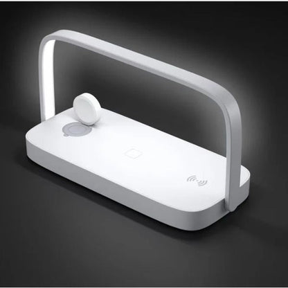 3-in-1 Charging Dock with Night Light – For Phone, Watch & Earbuds
