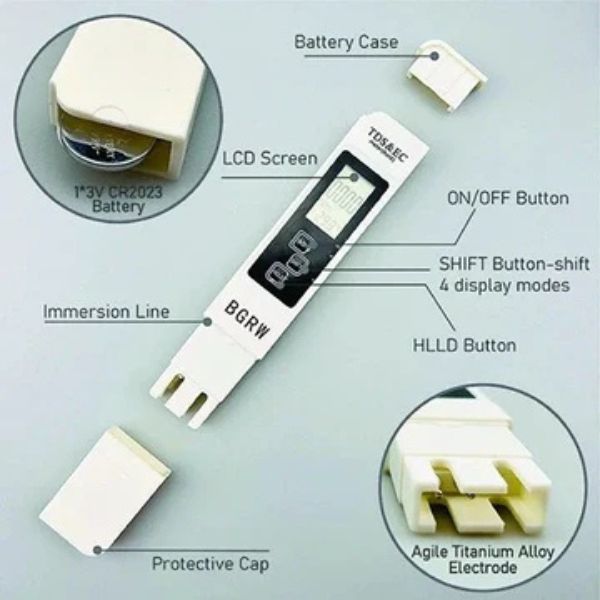 Digital TDS Water Quality Tester – Drinking Water Purity Meter
