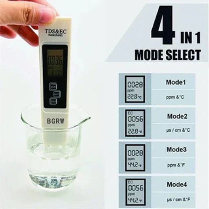Digital TDS Water Quality Tester – Drinking Water Purity Meter