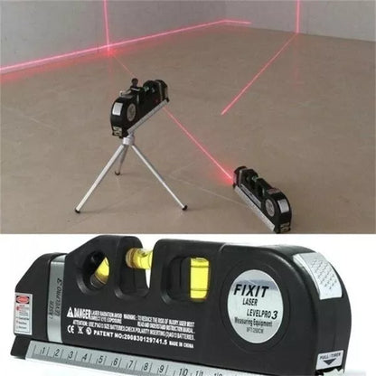 Professional 5-in-1 Laser Level with Measuring Tape, Ruler & Triple Spirit Level – Free Home Delivery
