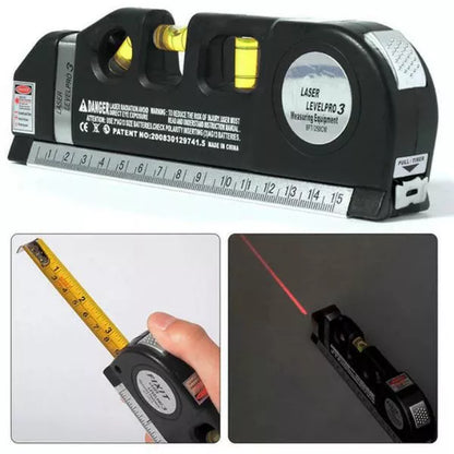 Professional 5-in-1 Laser Level with Measuring Tape, Ruler & Triple Spirit Level – Free Home Delivery