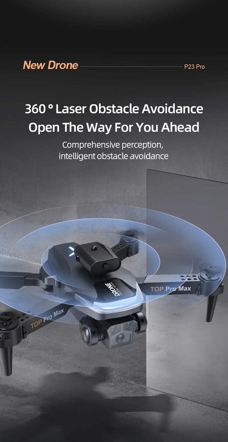 P23 Pro Intelligent Obstacle Avoiding Drone - Foldable Drone